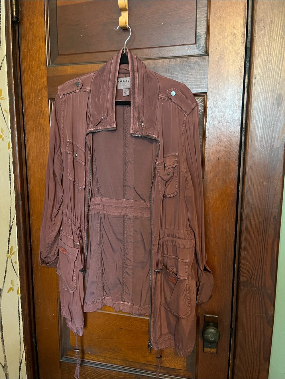 Marrakech Brick Red/ Rust Utility Jacket - Zip Front - Picture 11 of 12